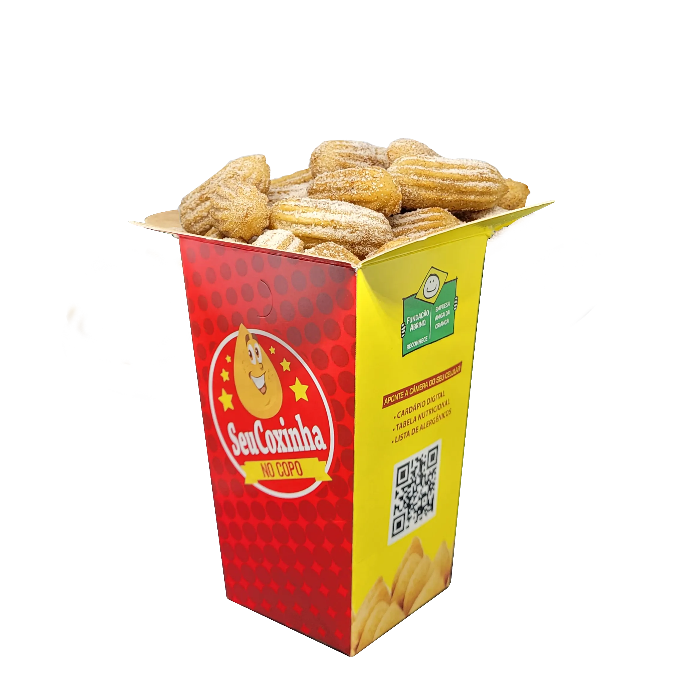 Copo de churros com açúcar