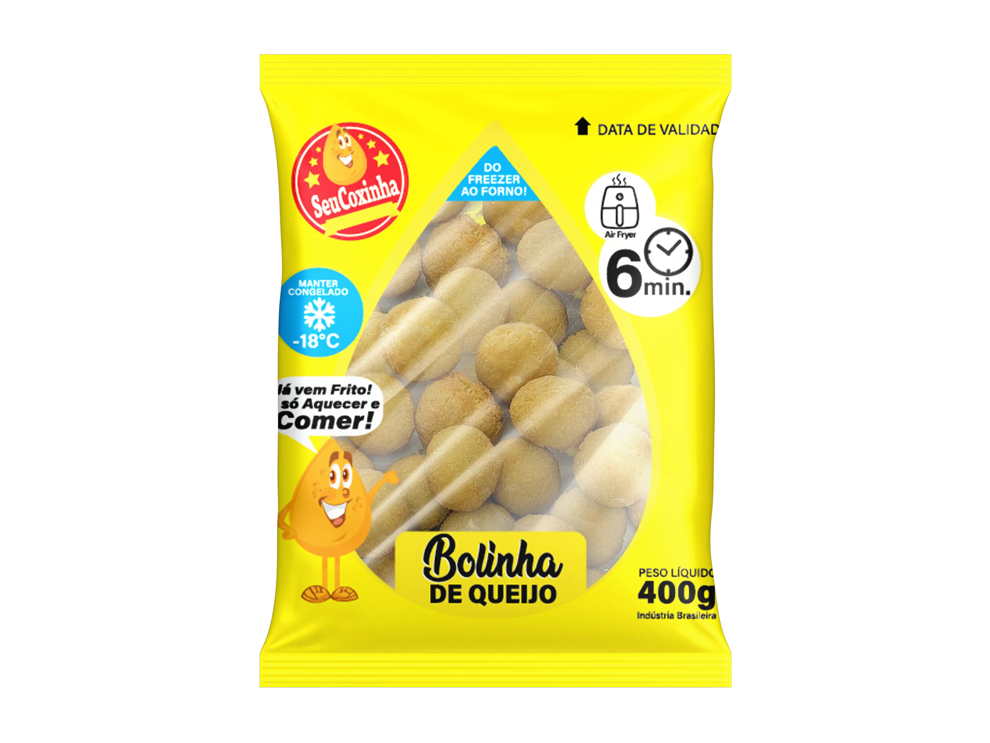Bolinha de queijo congelada