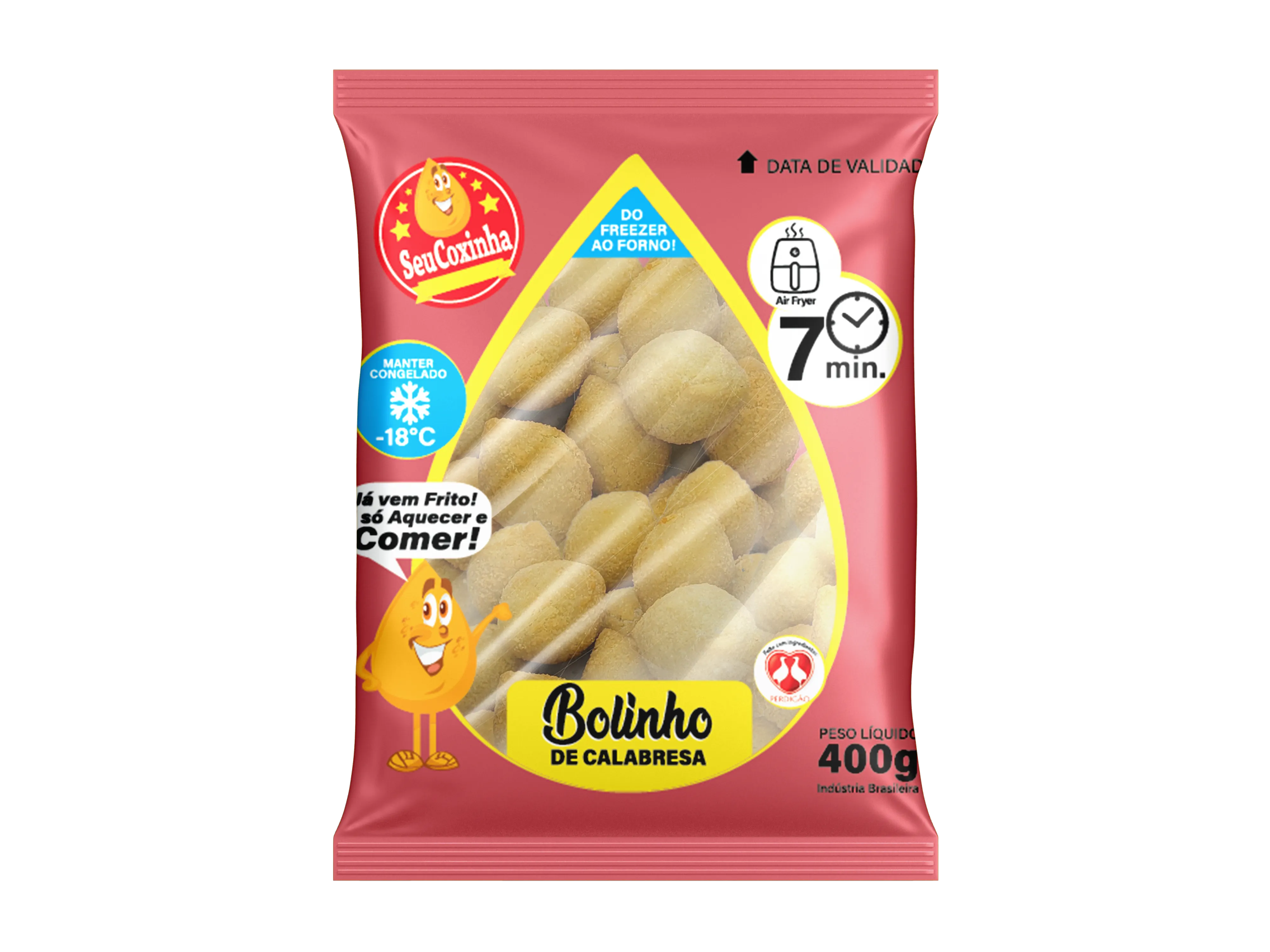 Bolinho de calabresa congelado