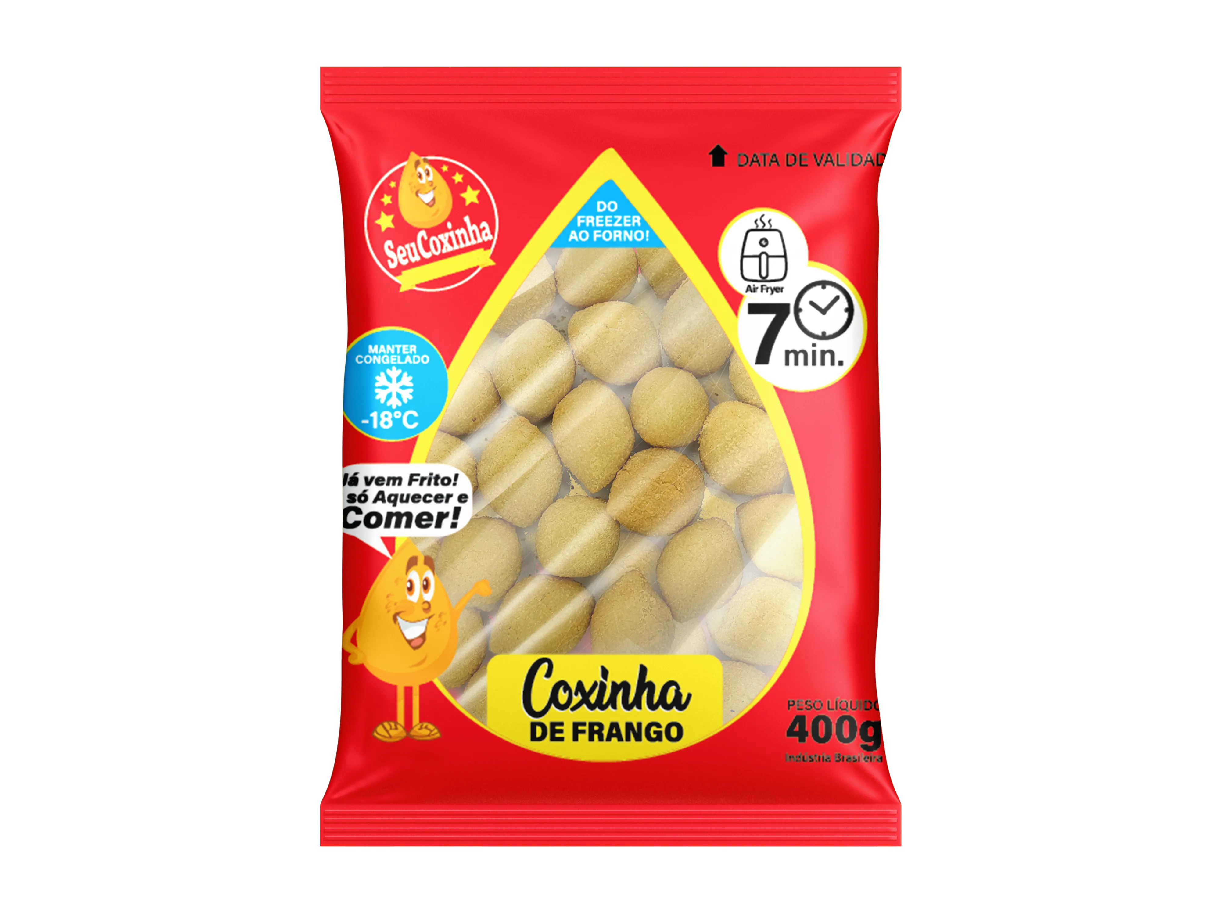 Coxinha de frango congelada