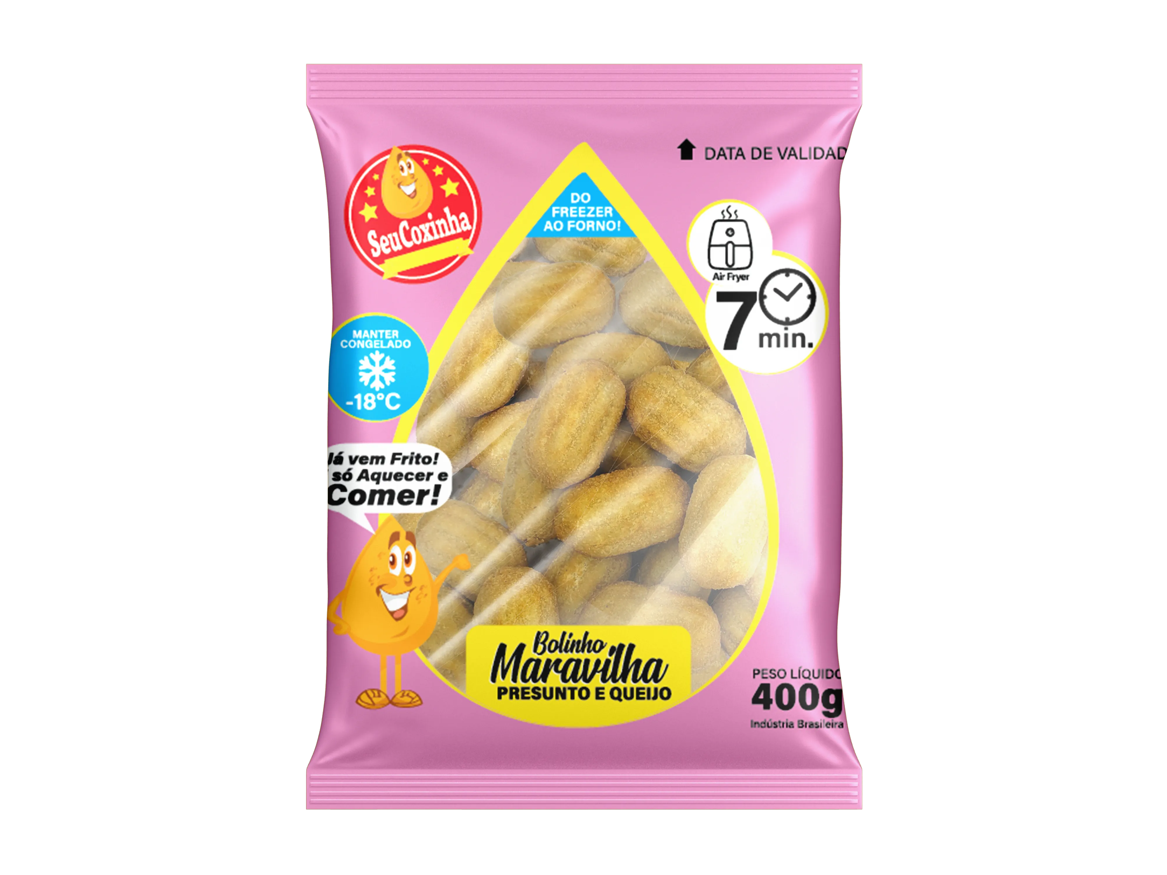 Bolinho maravilha congelado